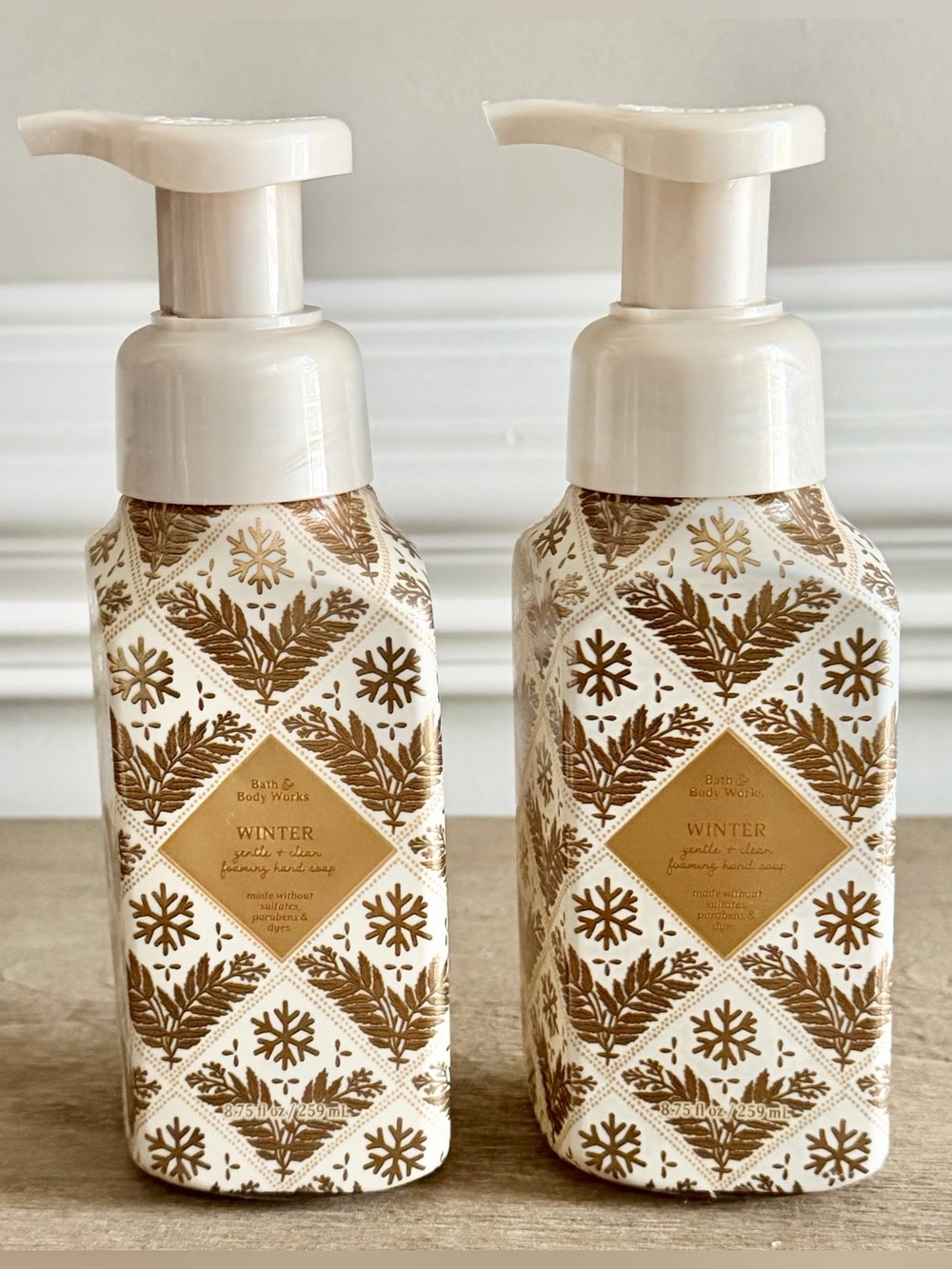 Set of (2) NEW Bath & Body Works “Winter” Foaming Hand Soap-rare